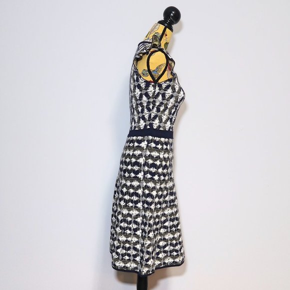 RW&CO Geometric Pattern Midi Dress Small - Picture 3 of 13